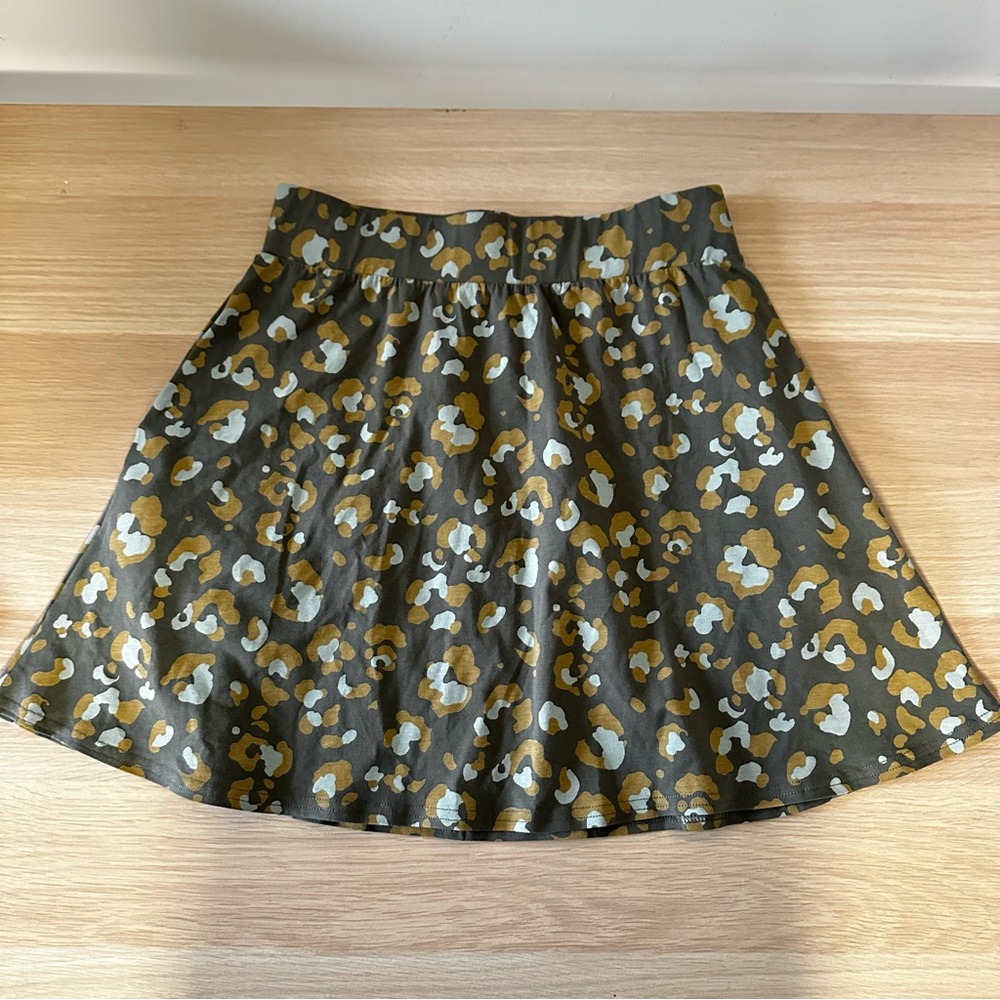 PACT Mini Skater Skirt Leopard